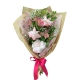 Buquê com 3 rosas na cor rosa Buquê com 3 rosas na cor rosa