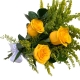 Buquê com 3 rosas amarelas Buquê com 3 rosas amarelas