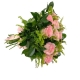 Buquê com 12 rosas na cor rosa