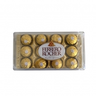 Buquê com 12 rosas vermelhas e chocolate