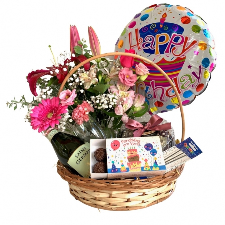Cesta de Aniversário Luxo