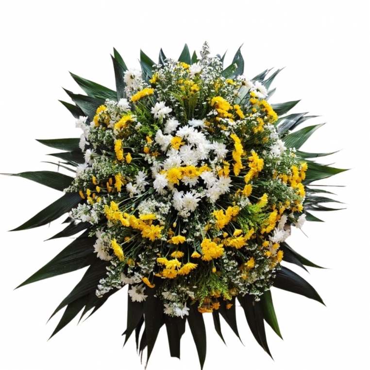 Coroa de flores do campo