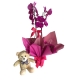 Orquídea phalaenopsis pink com 2 asters e pelúcia Orquídea phalaenopsis pink com 2 asters e pelúcia